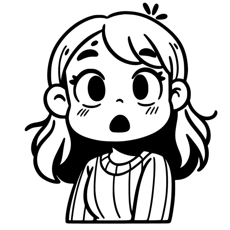 surprised girl