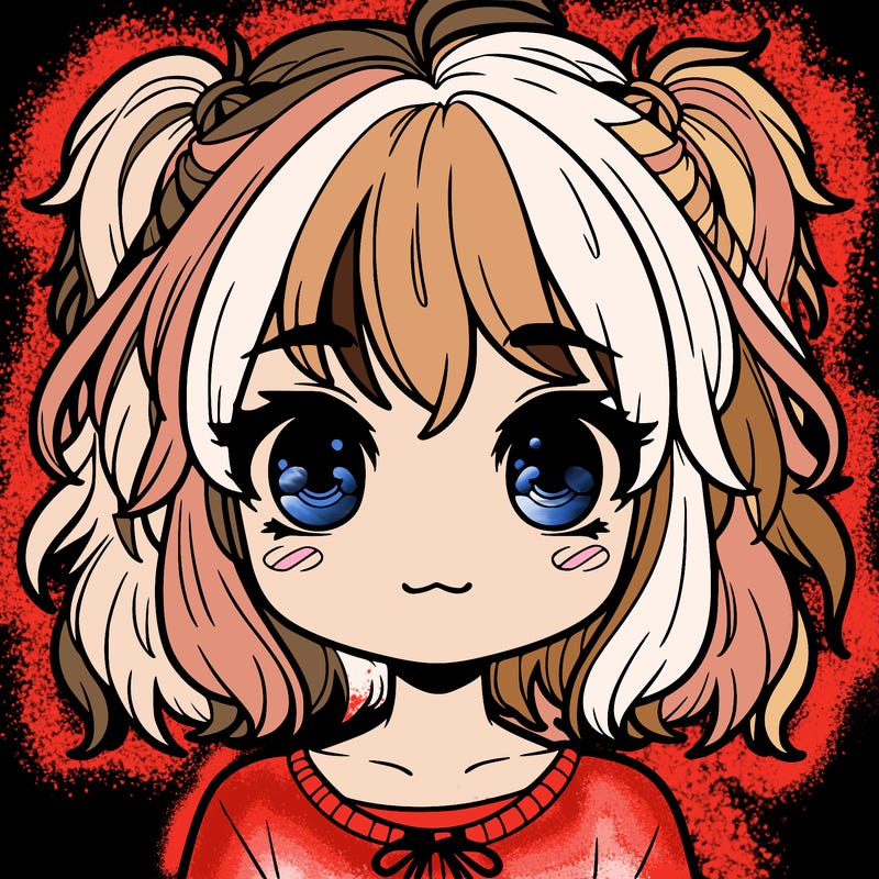 cute girl with shaggy hair