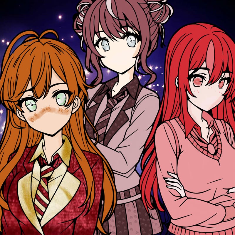 anime girls teenagers