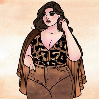 plus sized woman model