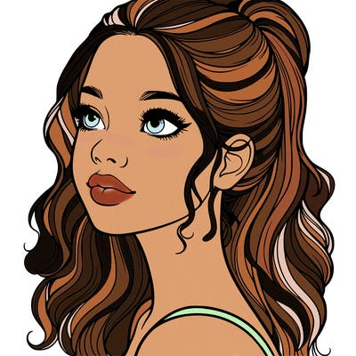 beautiful realistic girl