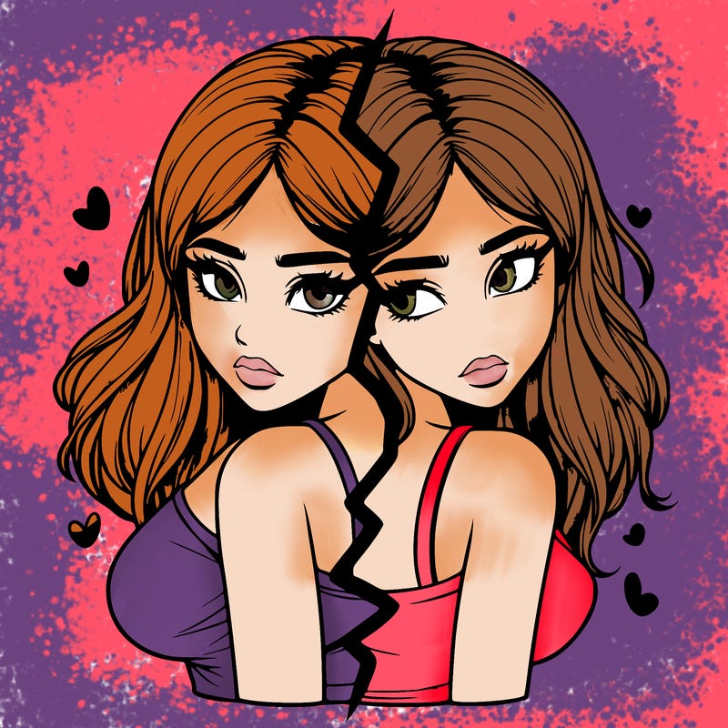 realistic girl split