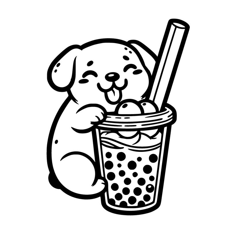 boba dog drink