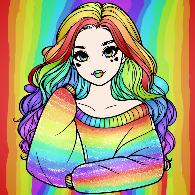 a beautiful girl in a big sweatshirt