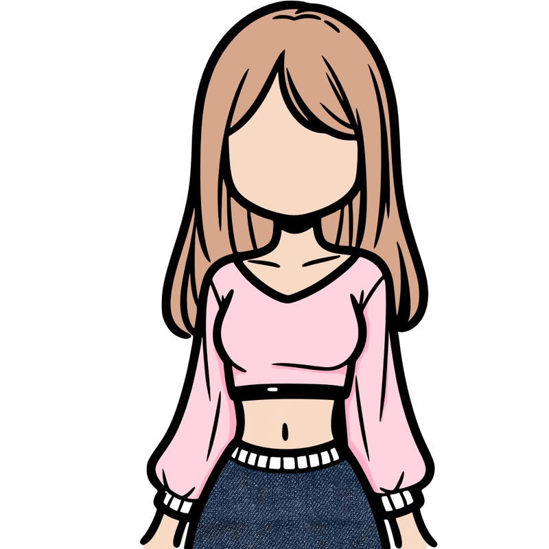 girl in crop top long sleeve