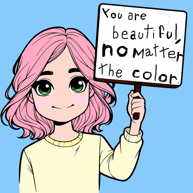 realistic girl holding up a sign