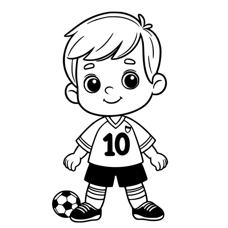 little boy with messi shirt