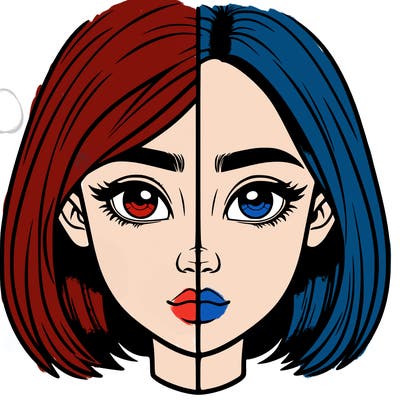realistic girl split