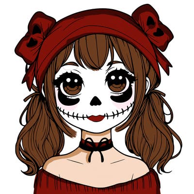 realistic girl halloween