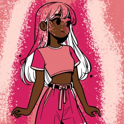 girl in a cute crop top