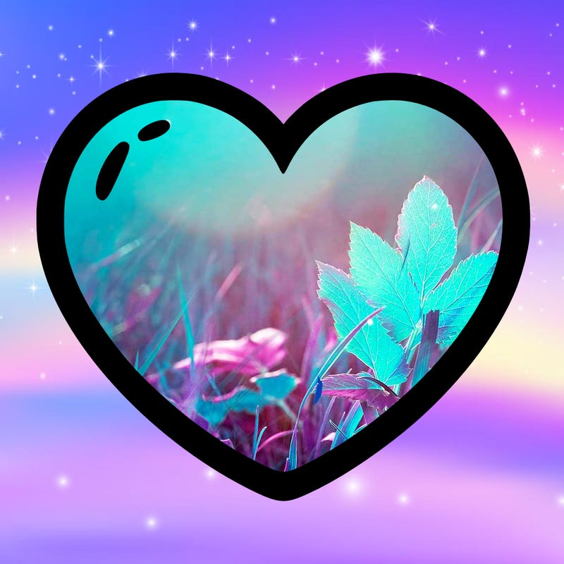 a blank heart