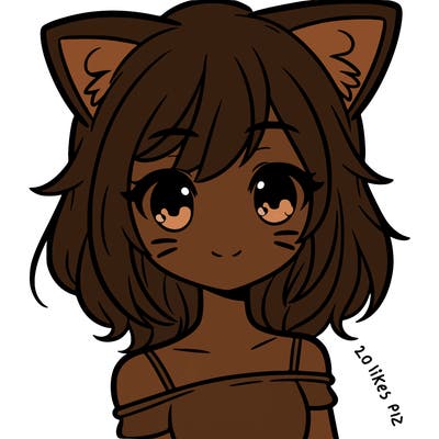 girl with cat ears