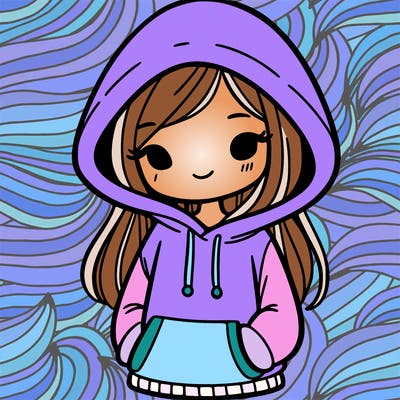 girl in a hoodie