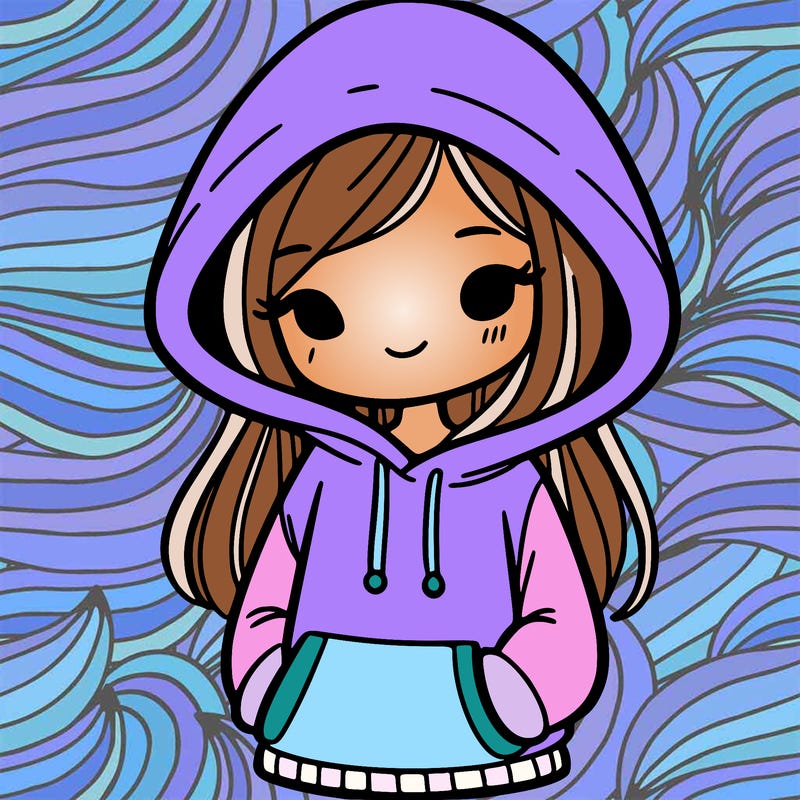 girl in a hoodie