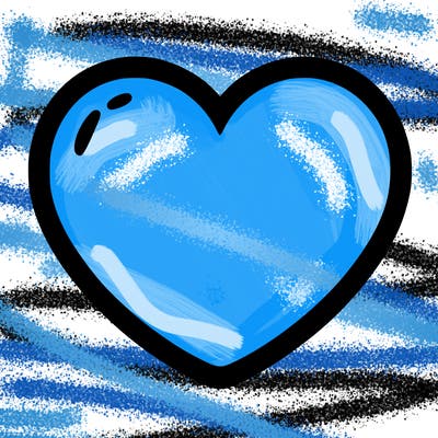 a blank heart