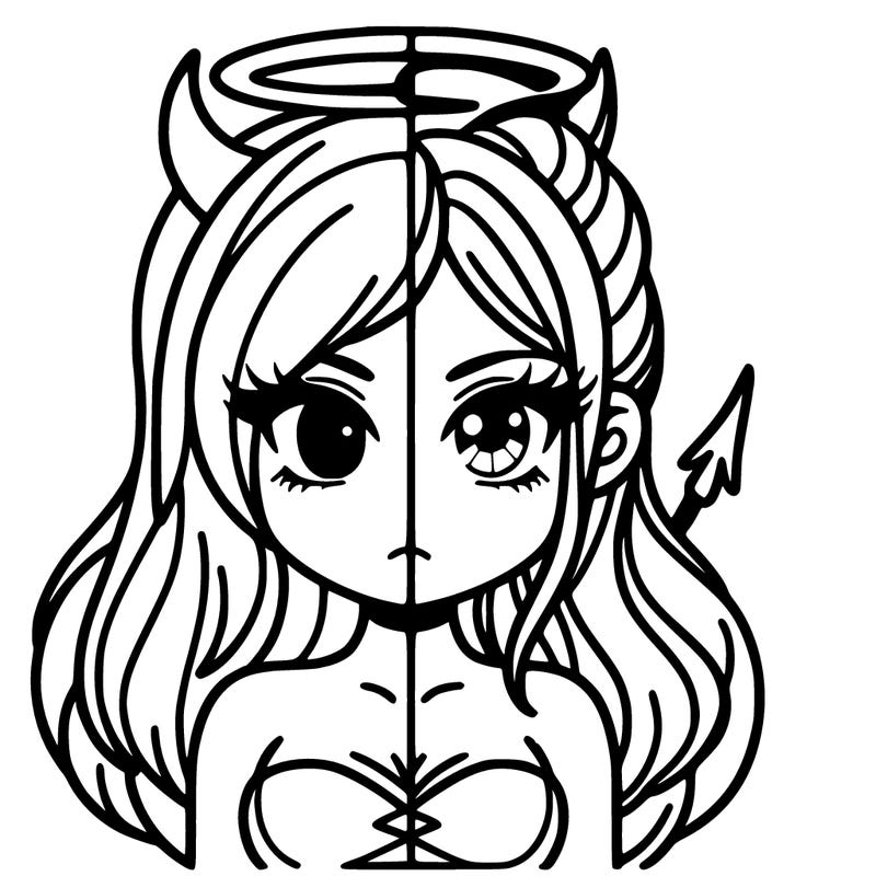 half angel half devil girls