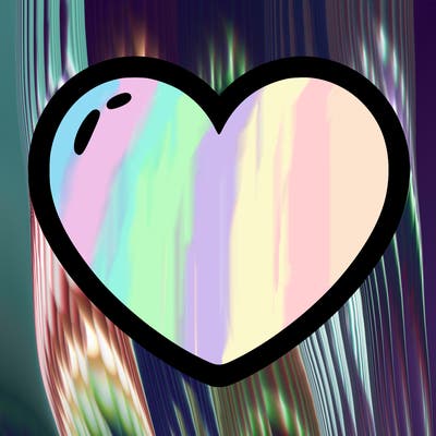 a blank heart