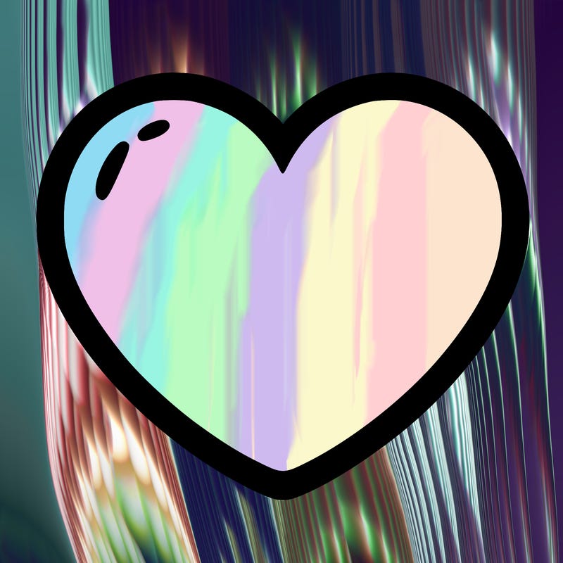 a blank heart