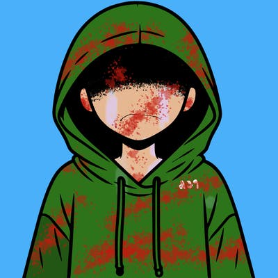 faceless girl in hoodie