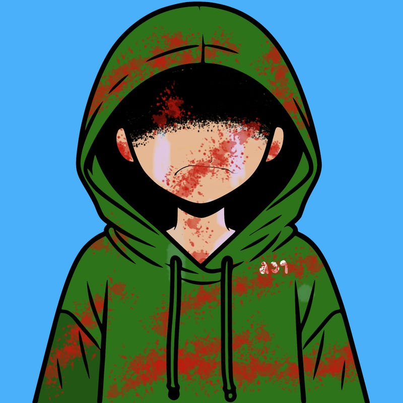 faceless girl in hoodie