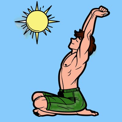 human stretch of the day