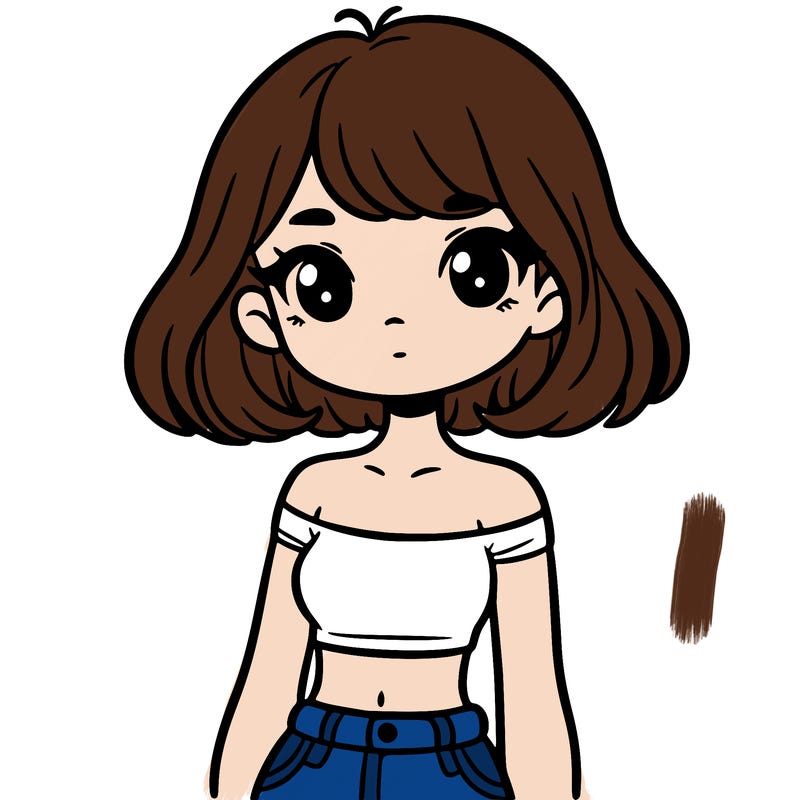 girl in a cute crop top