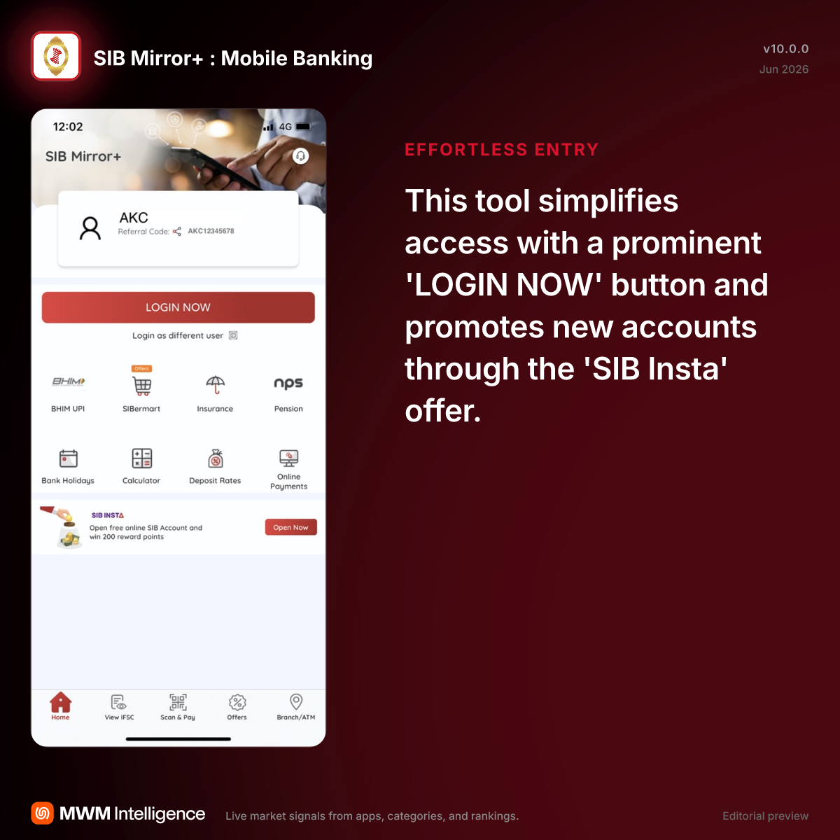 SIB Mirror+ : Mobile Banking - Finance App | MWM