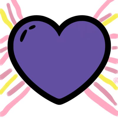 a blank heart