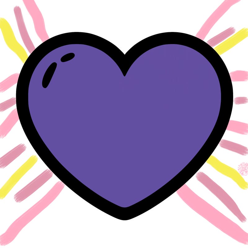 a blank heart