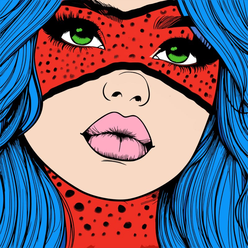 really realistic girl with lips