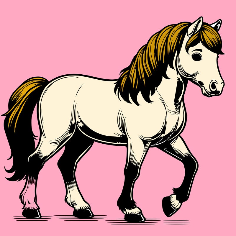 realistic horse