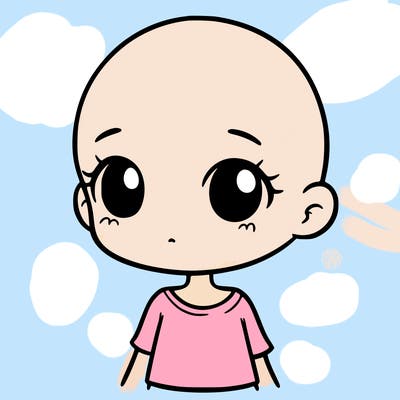 girl with no hair