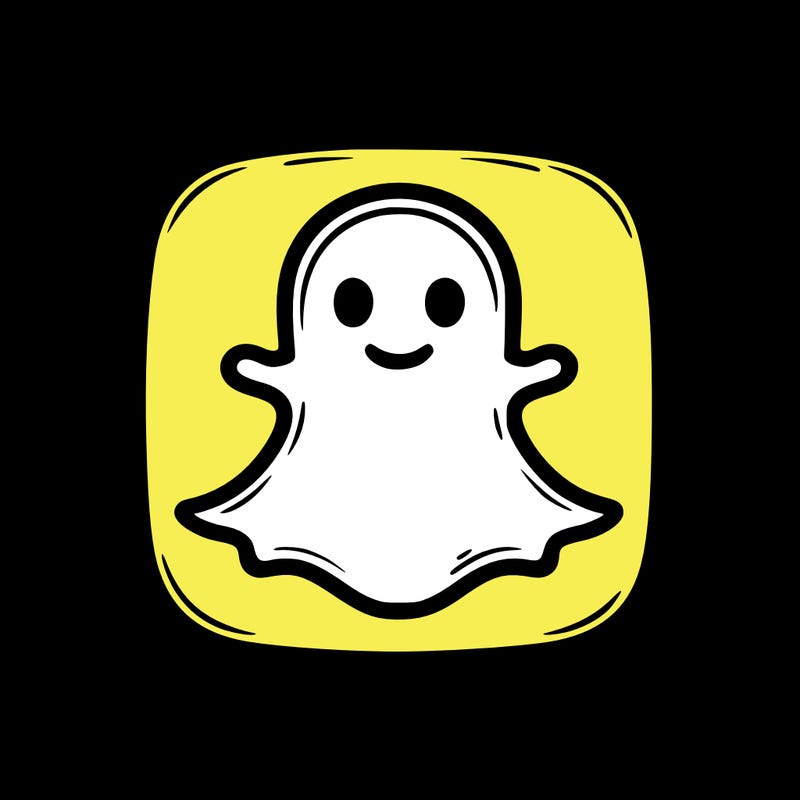 realistic snapchat logo