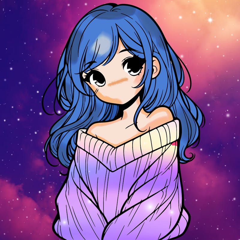 shy pretty girl wearing a sweater that is falling off one shoulder portrait