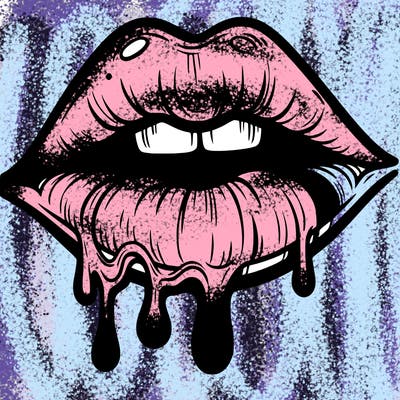 lips that look realistic and drip