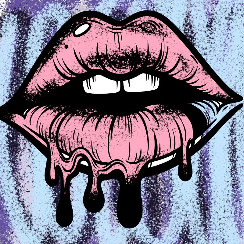 lips that look realistic and drip
