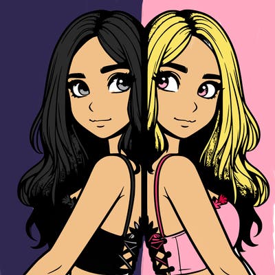 a realistic girl split