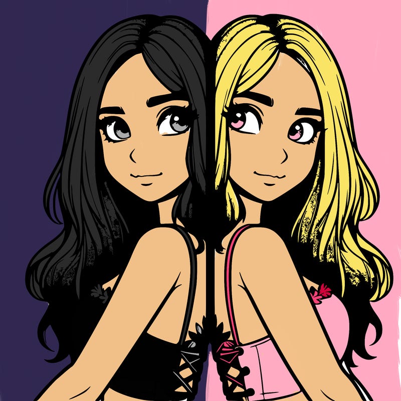 a realistic girl split