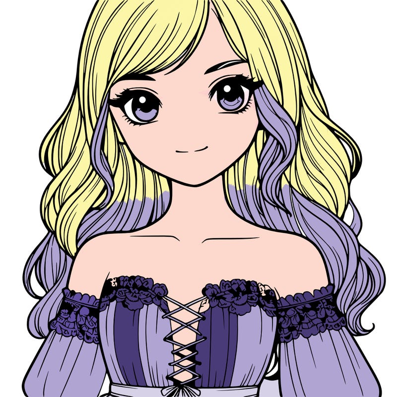 realistic girl wearing dress close up