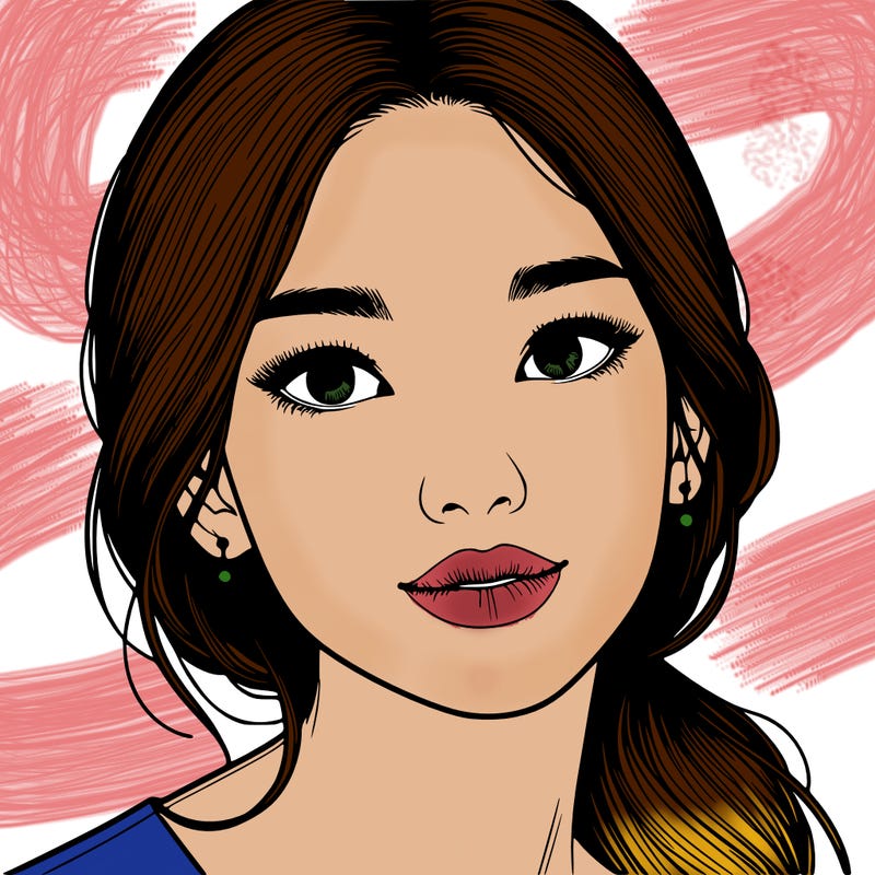 beautiful realistic asian woman