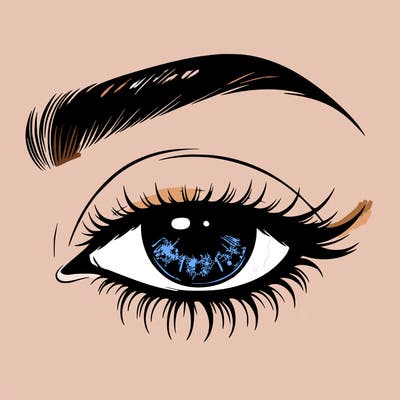 eye closed realistic