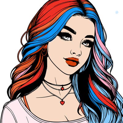 detailed realistic girl