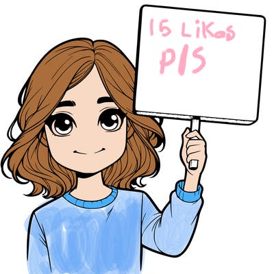 realistic girl holding up a sign