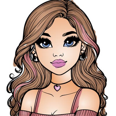 realistic pretty girl