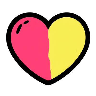 a blank heart