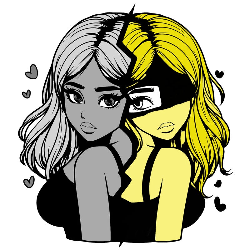 realistic girl split