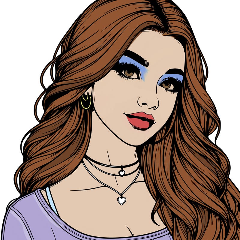 detailed realistic girl