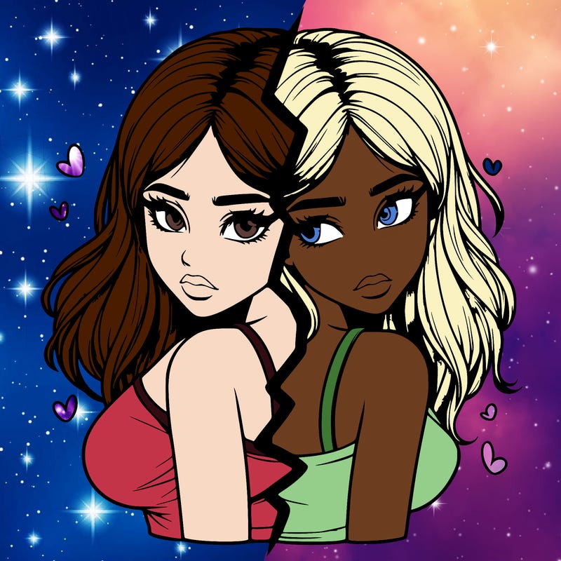 realistic girl split