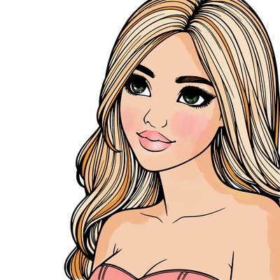 beautiful realistic detailed girl