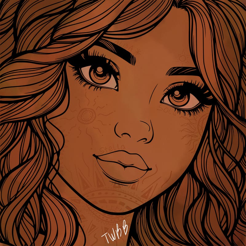 beautiful realistic girl close up to the camera with wavy hair,